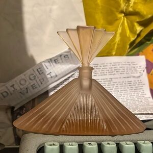 ANTIQUE Art Deco Czech Glass Perfume Bottle